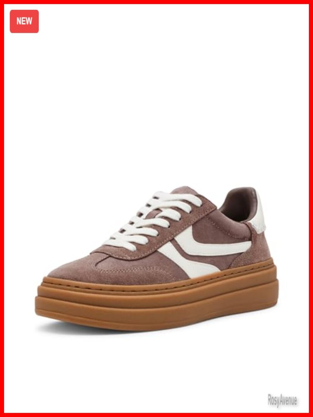 Steve Madden Dodge Platform Sneakers Suede Nylon Lace-Up Casual